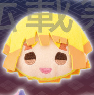 Charamaru "Demon Slayer: Kimetsu no Yaiba" Mascot Badge C: Zenitsu Agatsuma