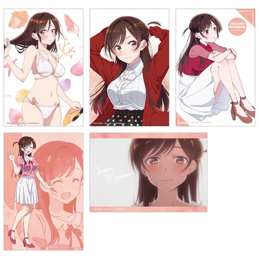 [KK64760] Rent-A-Girlfriend Swimsuit and Girlfriend Illustration Cards (Set of 5) Chizuru Mizuhara A