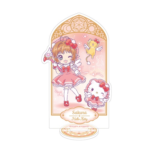 [ATH47265] Hologram Acrylic Stand "Cardcaptor Sakura" x Sanrio Characters 01 Kinomoto Sakura x Hello Kitty (Collaboration Illustration)