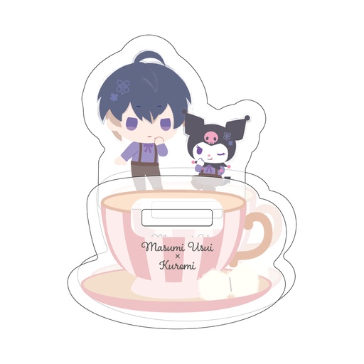 [ATH49492] Yurayura Acrylic Stand "A3!" x Sanrio Characters 02 Usui Masumi x Kuromi (Mini Character Illustration)