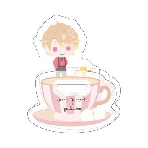 [ATH49494] Yurayura Acrylic Stand "A3!" x Sanrio Characters 04 Chigasaki Itaru x Gudetama (Mini Character Illustration)