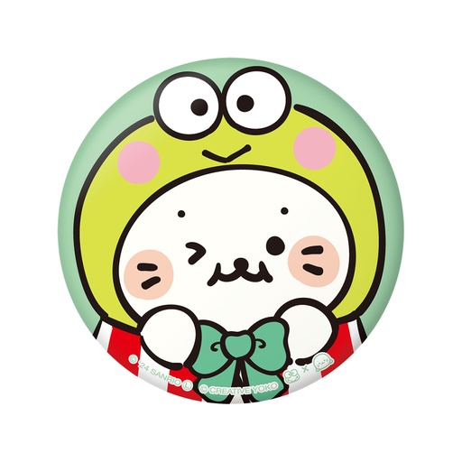 [CR11546] Sirotan x HAPIDANBUI Punipuni Can Badge Sirotan x Kero Kero Keroppi