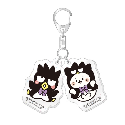 [CR11539] Sirotan x HAPIDANBUI Lame Twin Acrylic Key Chain Sirotan x Bad Badtz-Maru