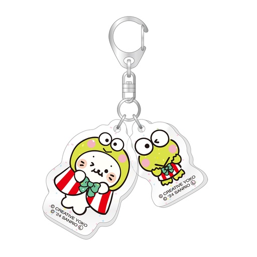 [CR11540] Sirotan x HAPIDANBUI Lame Twin Acrylic Key Chain Sirotan x Kero Kero Keroppi
