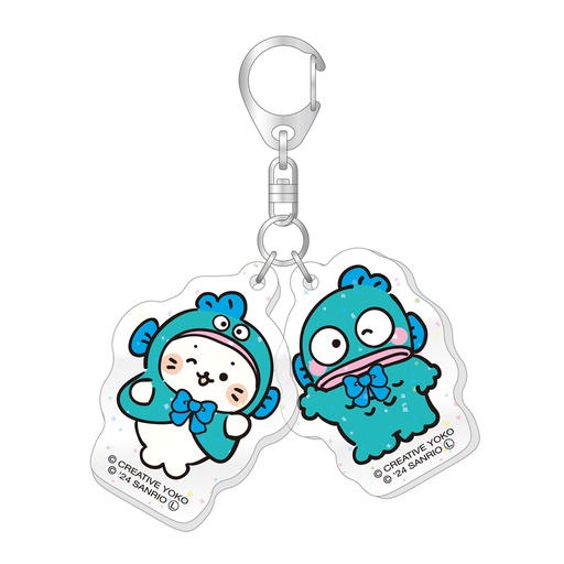 [CR11542] Sirotan x HAPIDANBUI Lame Twin Acrylic Key Chain Sirotan x Hangyodon