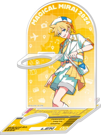 [CR11927] Hatsune Miku Magical Mirai 2024 Acrylic Pen Light Stand Kagamine Len Hinatsu Ver.