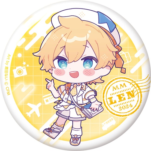 [CR11933] Hatsune Miku Magical Mirai 2024 Punipuni Can Badge Kagamine Len Shikata Nai Ver.