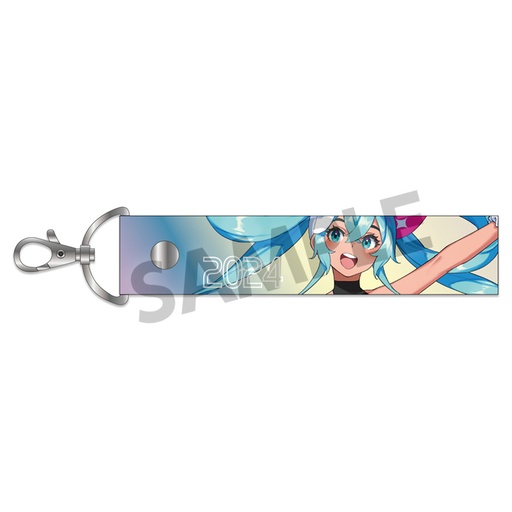 [HS17493] Racing Miku 2024 Summer Holiday Ver. Aurora Tape Keychain