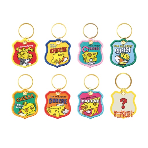 [TSF25333] Tom and Jerry Secret Patch Key Ring CHEESE FUN!