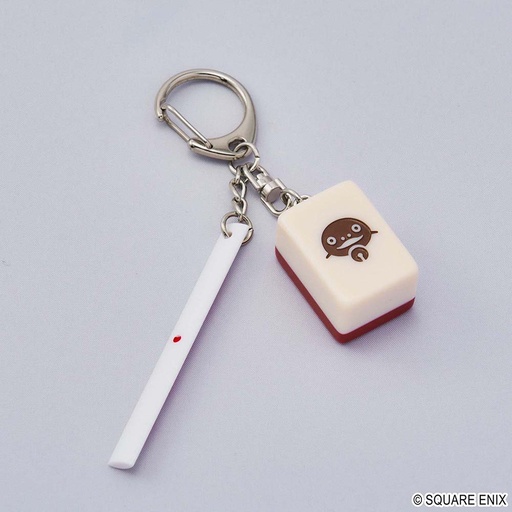 [SQ26926] FINAL FANTASY XIV Doman Mahjong Tile Key Chain - One of Dots