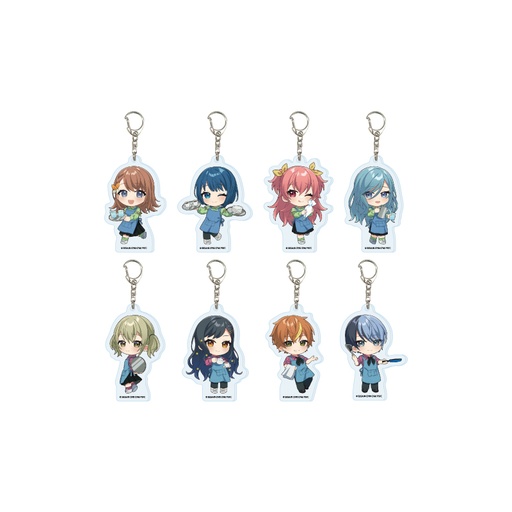 [ATH55881] Mini Chara Acrylic Key Chain "COLORFUL STAGE! The Movie: A Miku Who Can't Sing" 02 Collaboration Cafe Ver. (Original Illustration)
