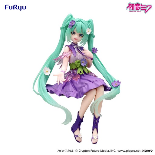 [FR50346] Hatsune Miku Noodle Stopper Figure -Flower Fairy Cosmos Purple Color ver.-