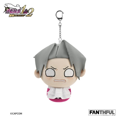 [FFL61255] FANTHFUL "Ace Attorney Investigations" FP001AAI2025 Plush Keychain Mitsurugi Reiji (damage)