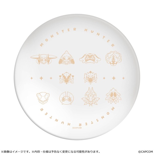 [CC13396] MONSTER HUNTER CHIBI STYLE Melamine Plate: Plain