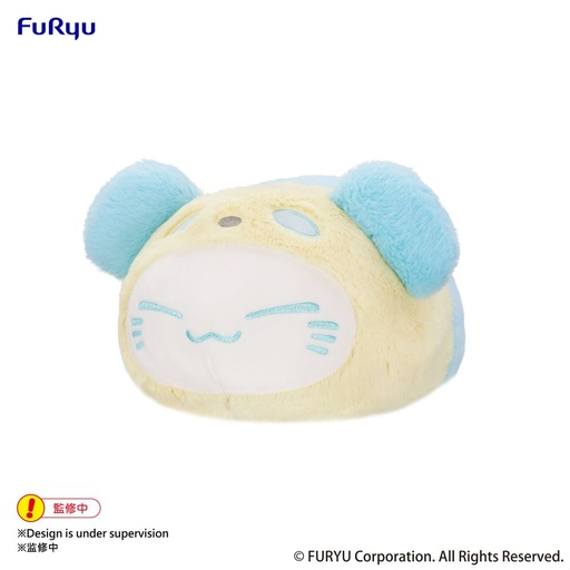 [FR50486] Nemuneko Cat Pastel Panda Big Plush Toy -Blue-