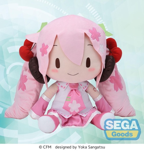 [SG45146] fuwa petit "Sakura Miku" Dodeka Jumbo Plush