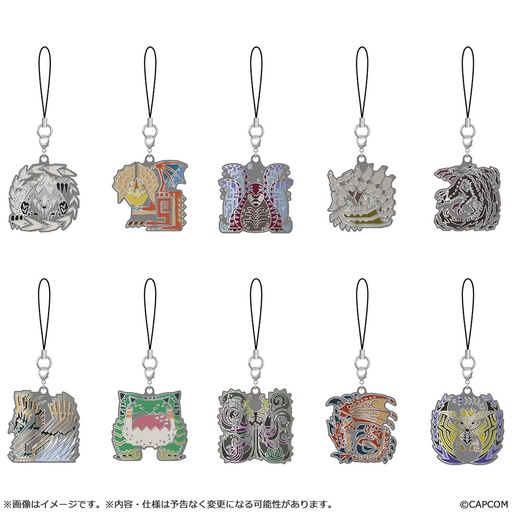 [CC13547] Monster Hunter Wilds Monster icon Metal Keychain
