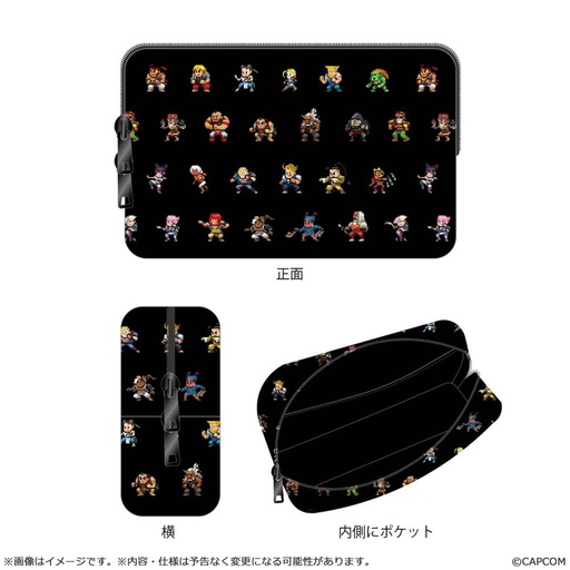 [CC13455] Street Fighter 6 pixel art pouch