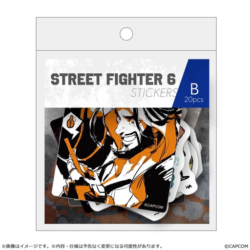[CC13486] Street Fighter 6 die-cut stickers B set