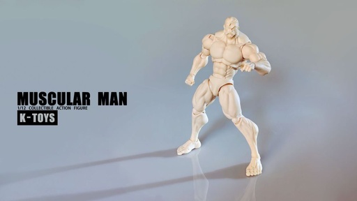 [KTY82130] K-TOYS 1/12 SCALE ACTION FIGURE FIGURE MUSCULAR MAN BODY KT01A WHITE SKIN