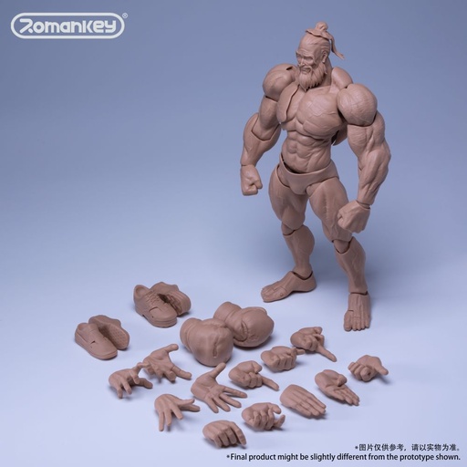 [RMK94008] ROMANKEY UMS003 1/12 SCALE ACTION FIGURE MALE BODY BIG GUY NORMAL SKIN
