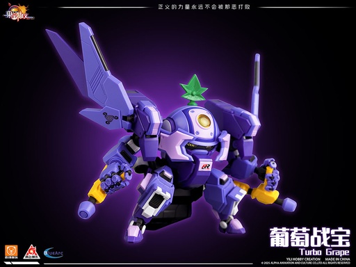 [YCW20006] YI LI CHUANG WAN "FRUITY ROBO" TURBO GRAPE PLASTIC MODEL KIT