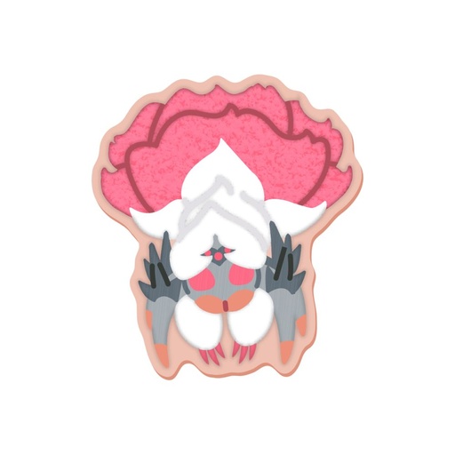 [CC13443] MONSTER HUNTER CHIBI STYLE Embroidered Sticker: Lala Barina