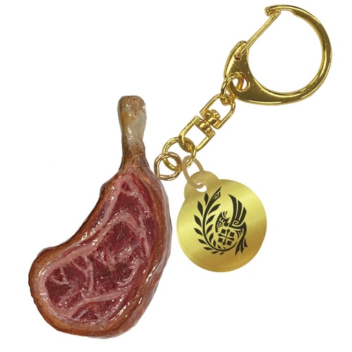 [CC13558] Monster Hunter Wilds Well-done Steak Keychain
