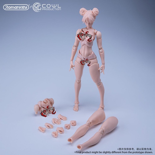 [RMK82236] Romankey X COWL 1/12 SCALE SUPER-ACTIONAL FEMALE BODY (WHITE)