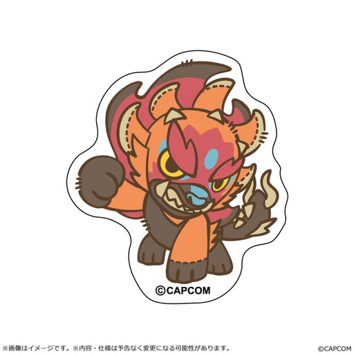 [CC13700] MONSTER HUNTER CHIBI STYLE Die-cut Sticker: Ajarakan