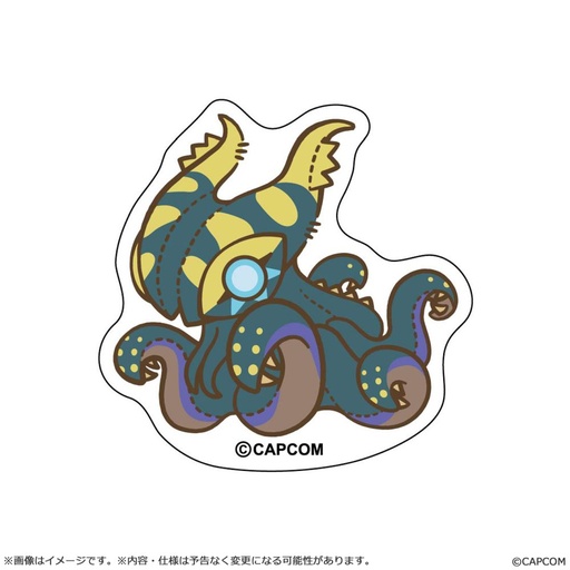 [CC13703] MONSTER HUNTER CHIBI STYLE Die-cut Sticker: Nu Udra