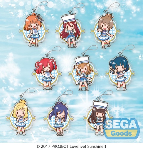 [SG95608] Love Live! Sunshine!! Acrylic Keychain "smile smile ship Start!" feat. Sangatsu Youka