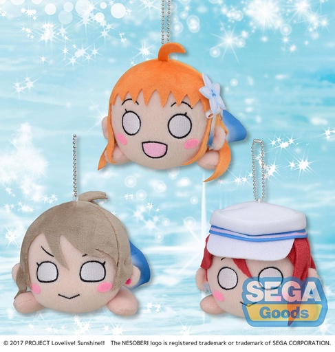 [SG95280] Love Live! Sunshine!! NESOBERI (Lay-Down) MP Plush "Second Grade - smile smile ship Start!"