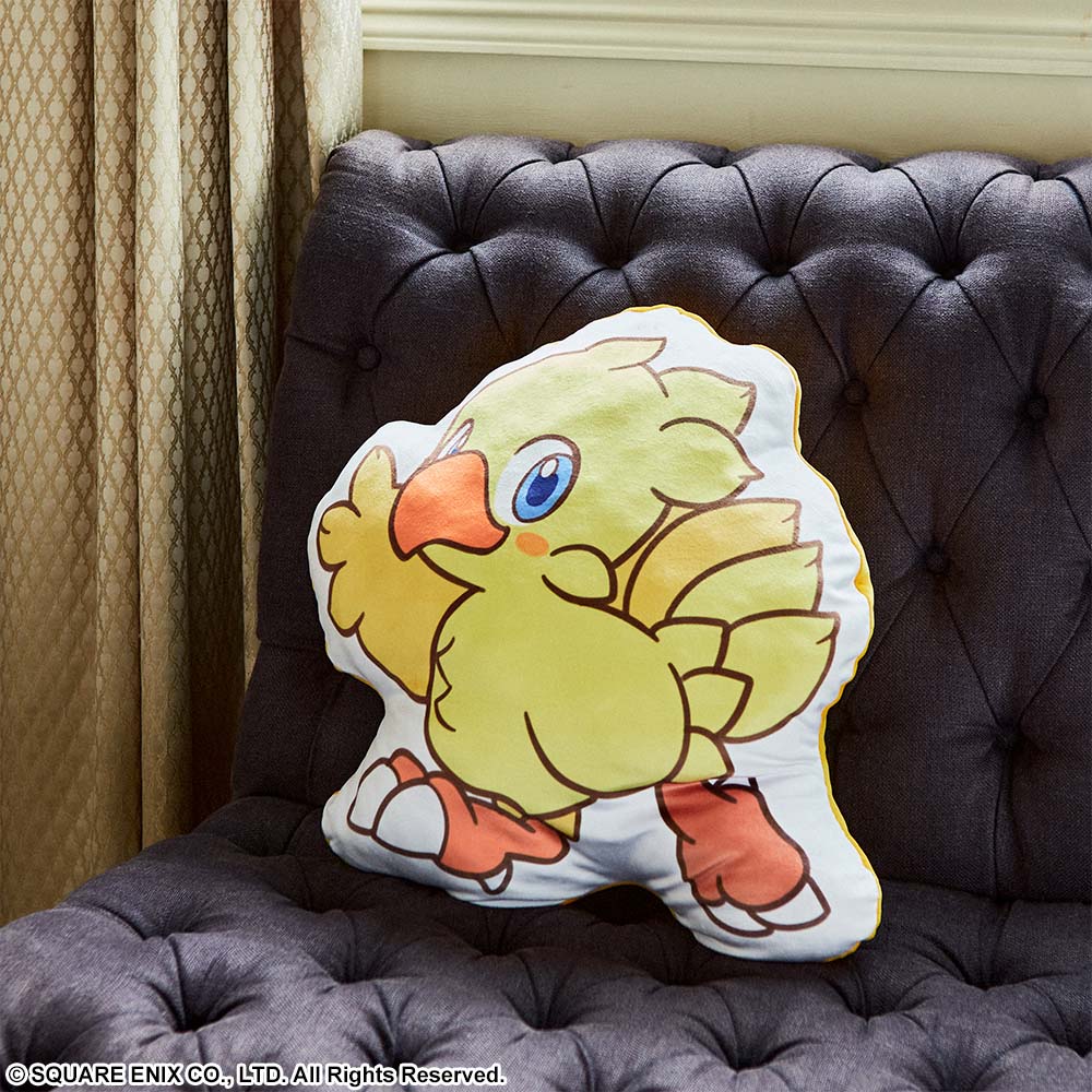 FINAL FANTASY Fluffy Fluffy Die-cut Cushion - CHOCOBO