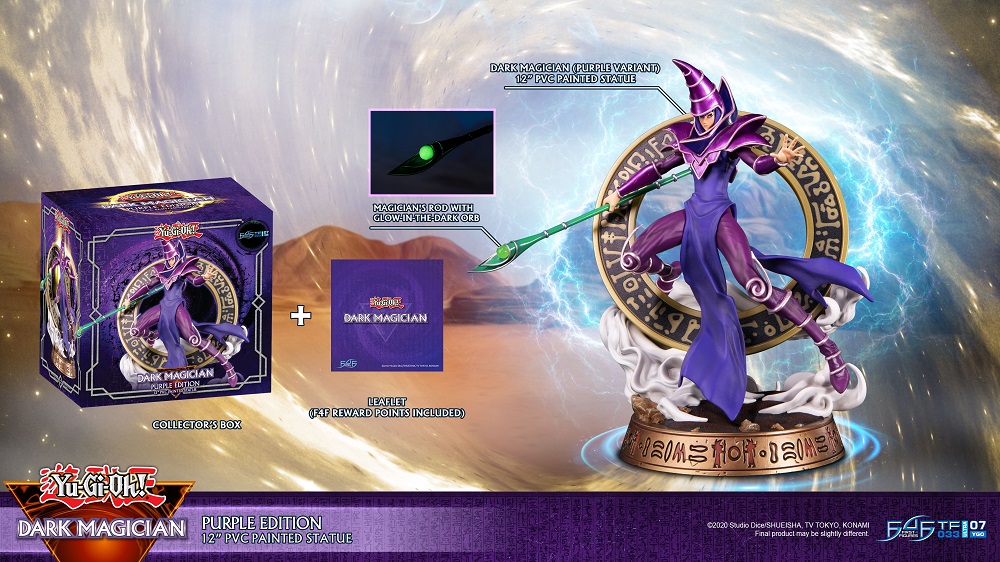 Yu-Gi-Oh! Dark Magician PVC Statue (Purple Variant)