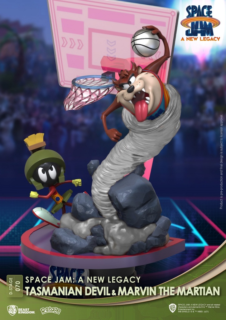 DS-070-CB-SPACE JAM: A NEW LEGACY-TASMANIAN DEVIL & MARVIN THE MARTIAN CLOSE BOX