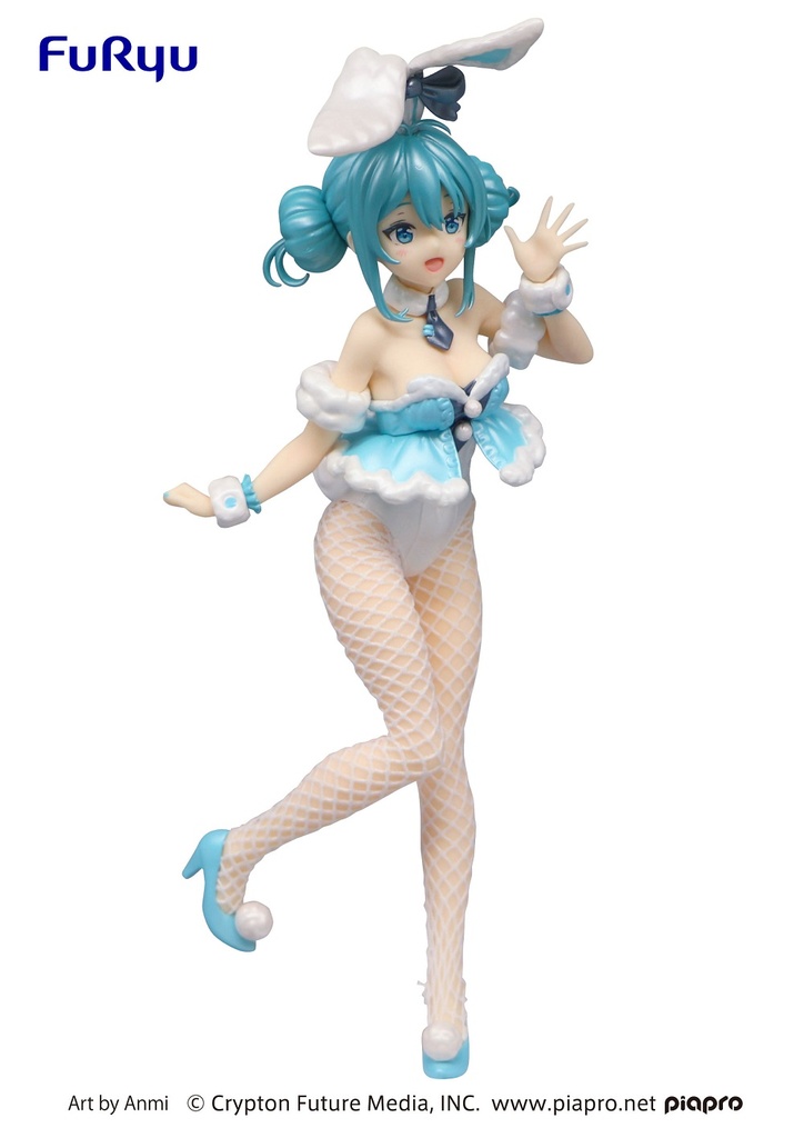 Hatsune Miku BiCute Bunnies Figure-Hatsune Miku White Rabbit Pearl Color ver.-