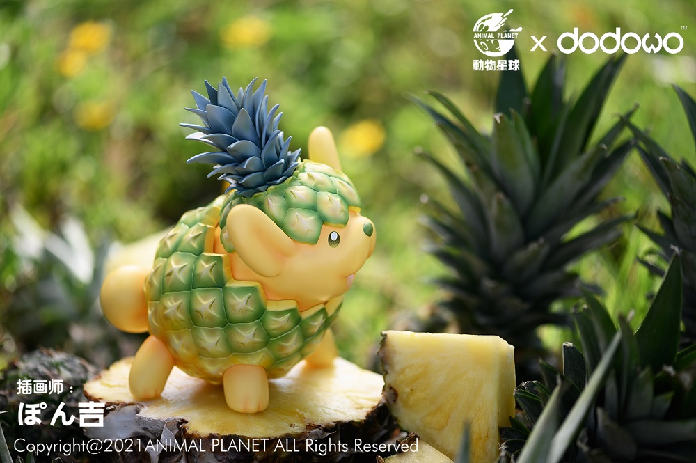 ANIMAL PLANET X DODOWO VEGETABLE FAIRIES FIGURE COLLECTION PINEAPPLE POODLE