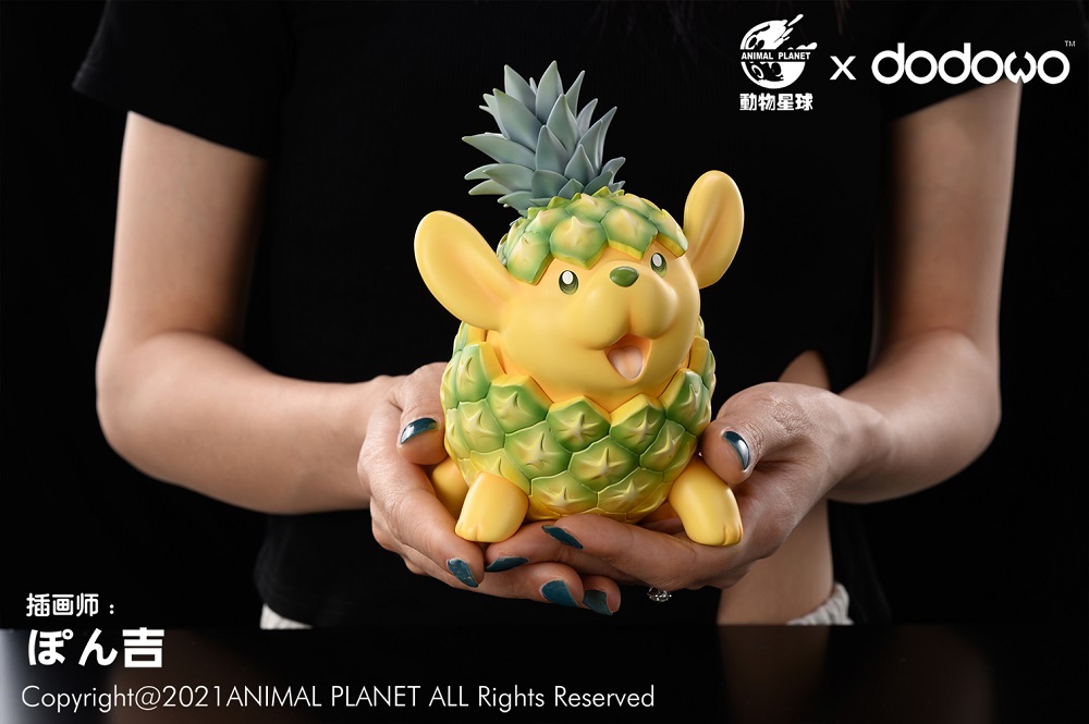 ANIMAL PLANET X DODOWO VEGETABLE FAIRIES FIGURE COLLECTION PINEAPPLE POODLE