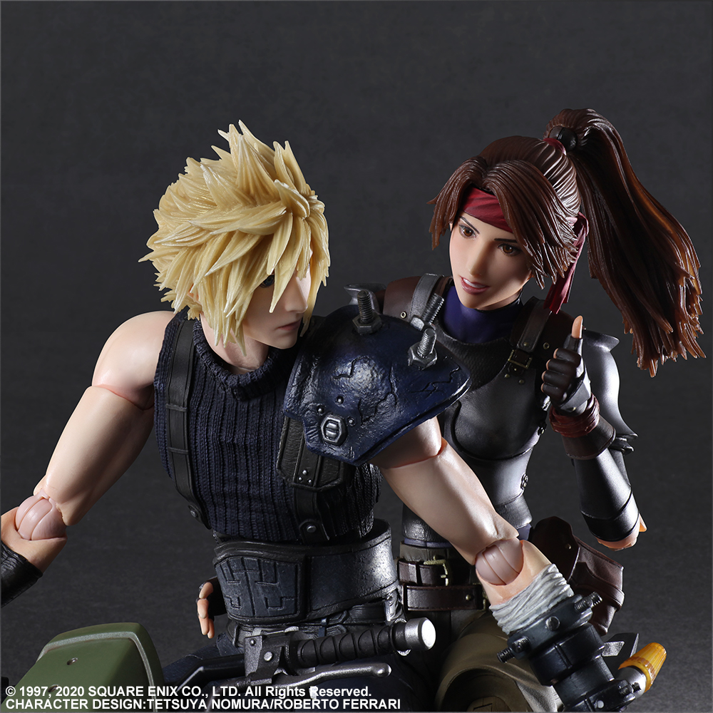 FINAL FANTASY® VII REMAKE PLAY ARTS KAI ™Action Figure - JESSIE, CLOUD & MOTORCYCLE SET