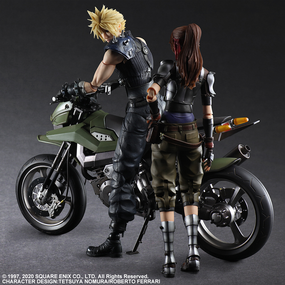 FINAL FANTASY® VII REMAKE PLAY ARTS KAI ™Action Figure - JESSIE, CLOUD & MOTORCYCLE SET