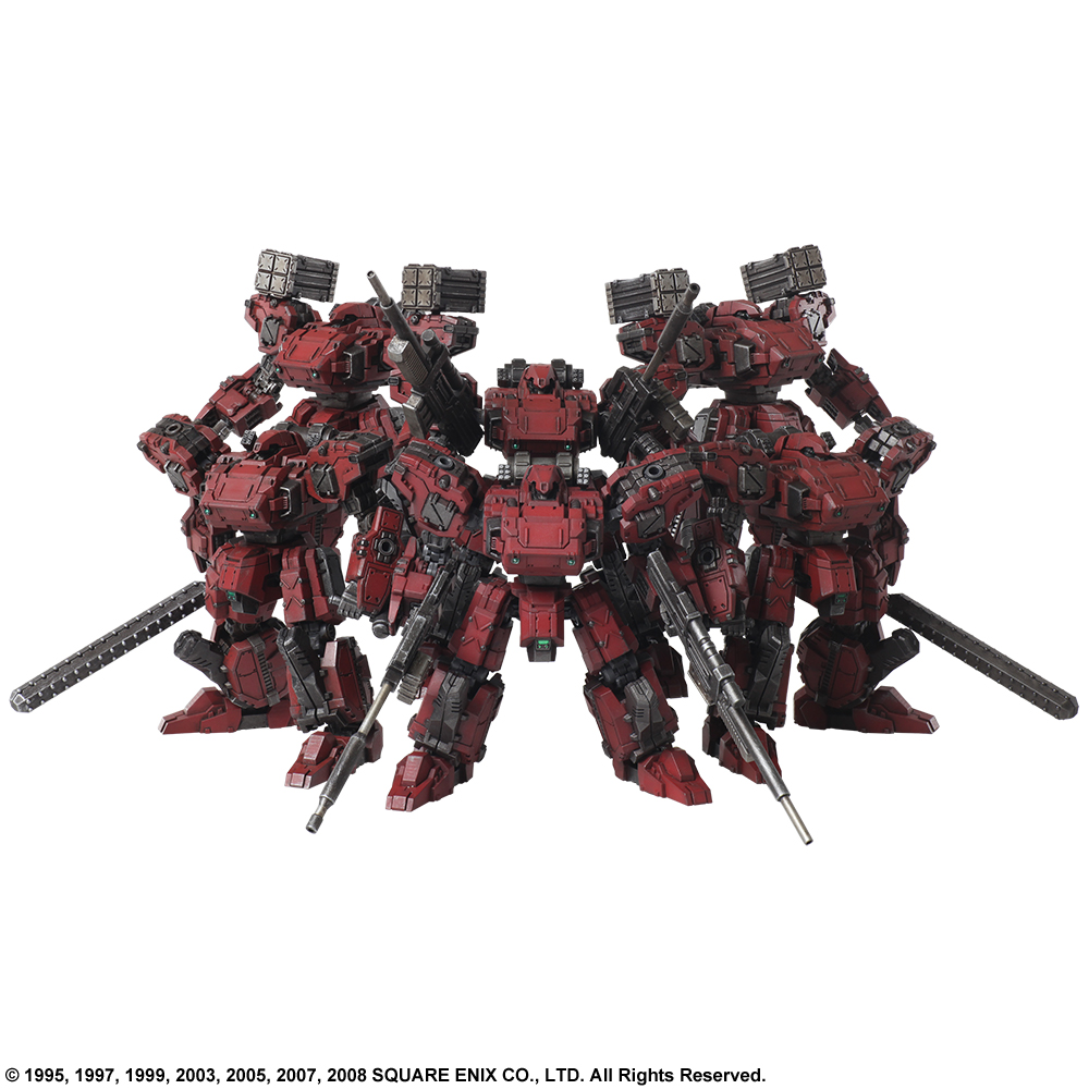 FRONT MISSION STRUCTURE ARTS 1/72 Scale Plastic Model Kit Series Vol. 2 FROST HELL'S WALL VARIANT 6 Unit Set (Display)
