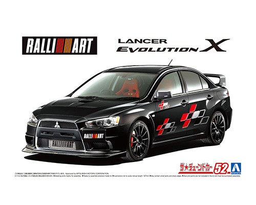 1/24 RALLIART CZ4A LANCER EVOLUTION X '07 (MITSUBISHI)