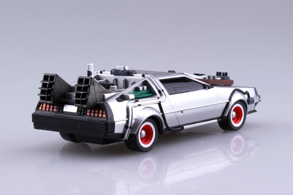 1/43 BACK TO THE FUTURE 1/43 Pullback DELOREAN from PART 3&Rail road