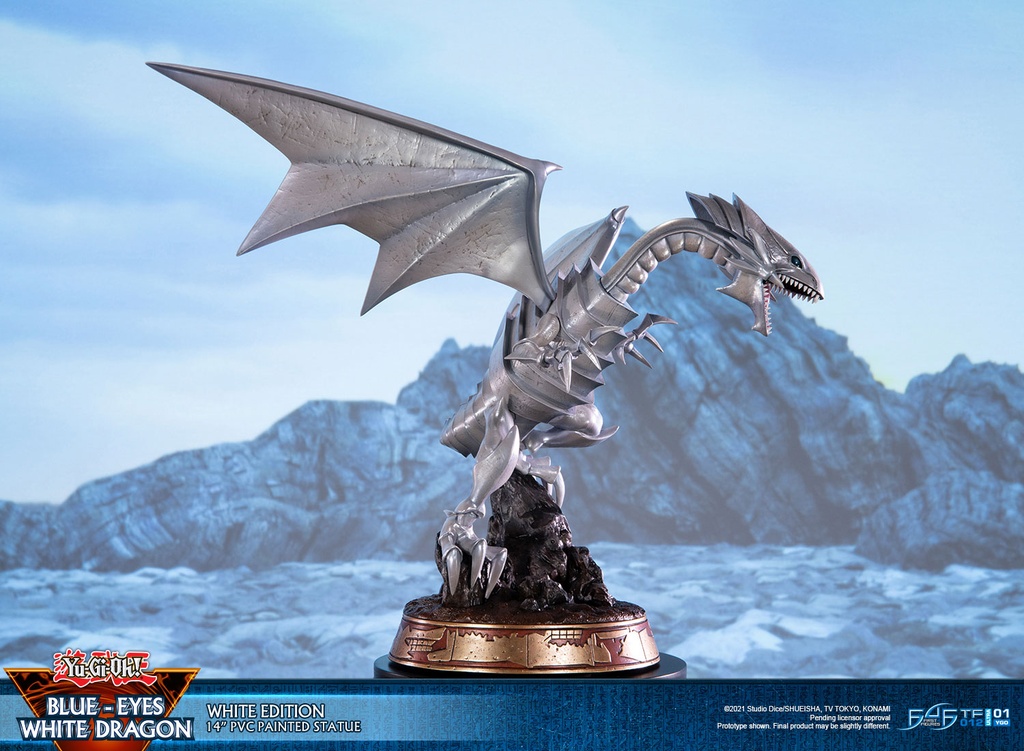 Yu-Gi-Oh! Blue-Eyes White Dragon (White Variant) 14" PVC Statue