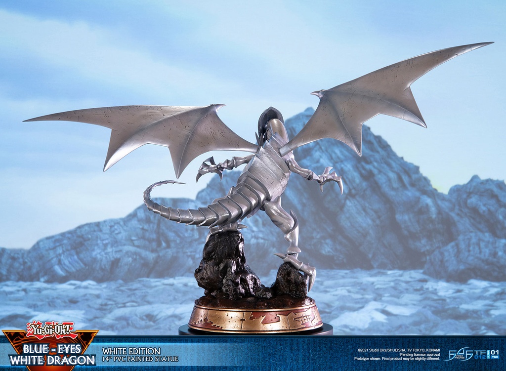 Yu-Gi-Oh! Blue-Eyes White Dragon (White Variant) 14" PVC Statue