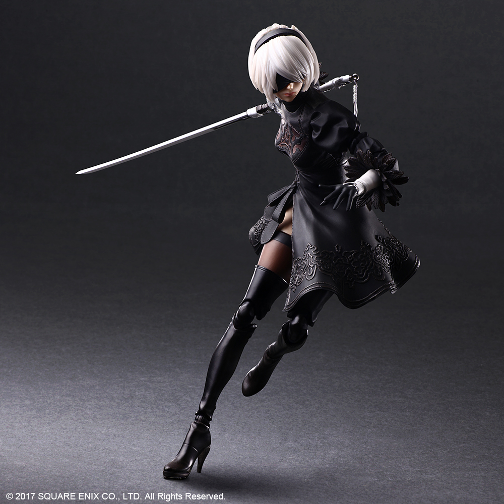 NieR:Automata® PLAY ARTS KAI™ Action Figure – 2B (YoRHa No. 2 Type B) DELUXE Ver.