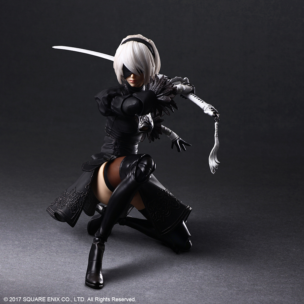 NieR:Automata® PLAY ARTS KAI™ Action Figure – 2B (YoRHa No. 2 Type B) DELUXE Ver.