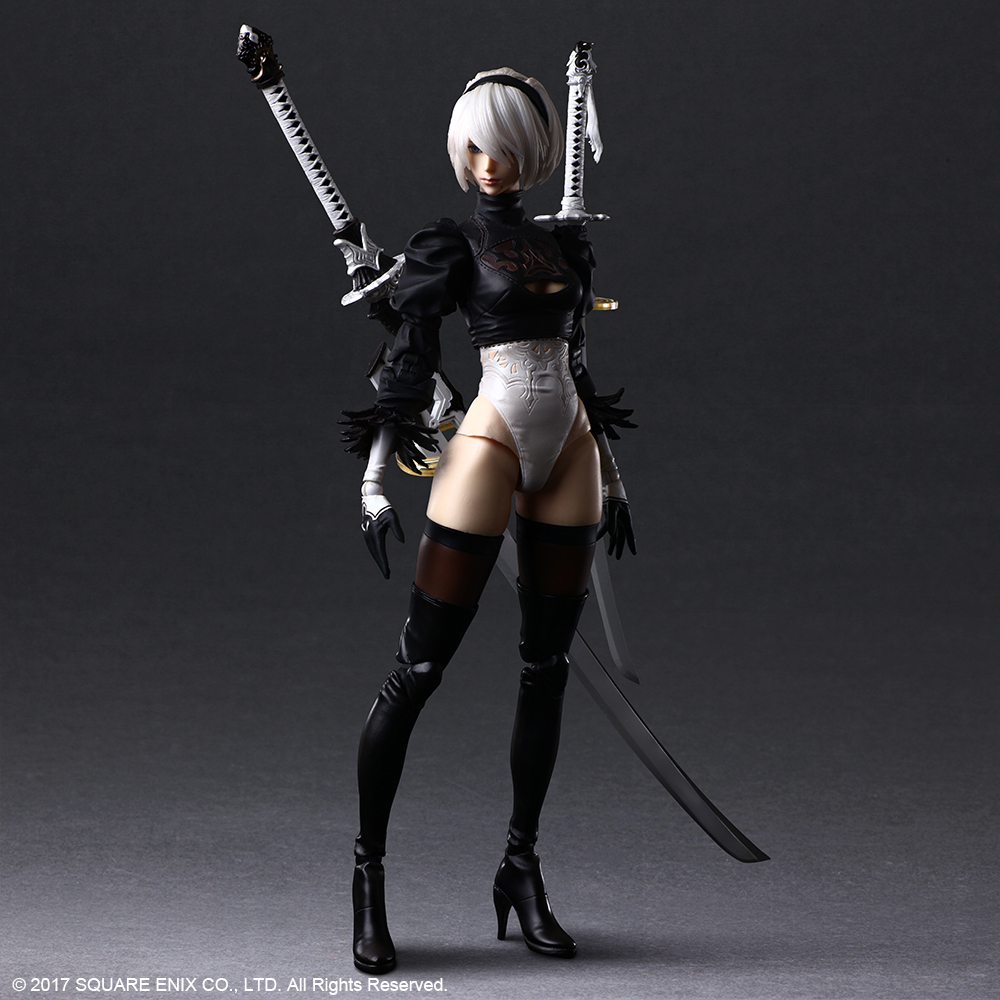 NieR:Automata® PLAY ARTS KAI™ Action Figure – 2B (YoRHa No. 2 Type B) DELUXE Ver.
