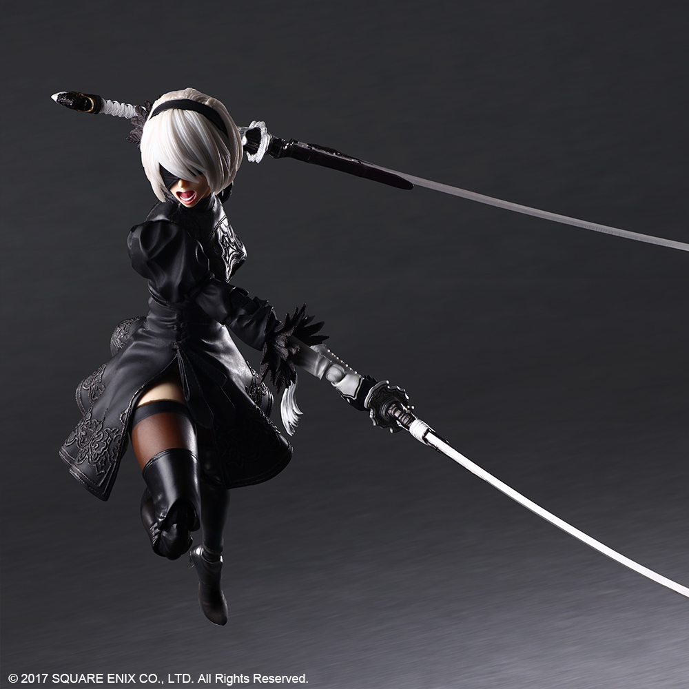 NieR:Automata® PLAY ARTS KAI™ Action Figure – 2B (YoRHa No. 2 Type B) DELUXE Ver.
